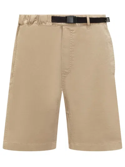Woolrich Shorts In Jeans In Beige