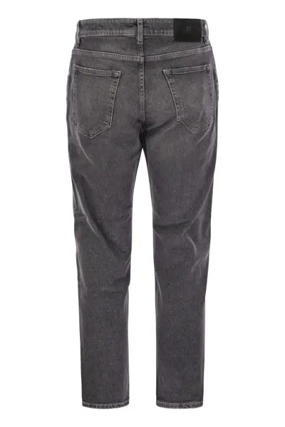 Pt Torino Stretch Denim Jeans Belt Loops In Black