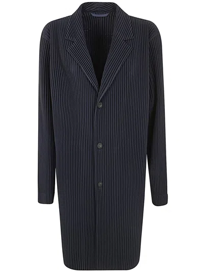 Issey Miyake Basics Jacket In Blue