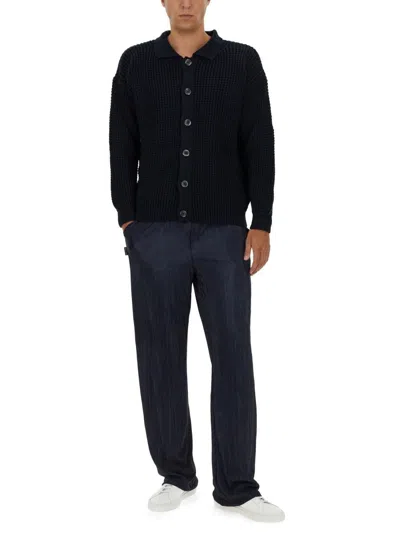 Family First Wool Cardigan In Black