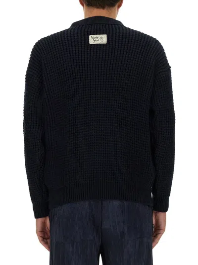 Family First Wool Cardigan In Black