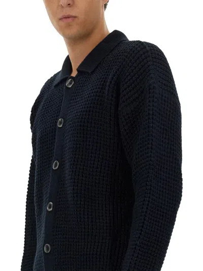 Family First Wool Cardigan In Black