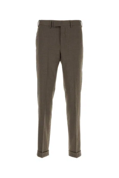 Pt Torino Master-fit Cotton-blend Trousers In Tortora