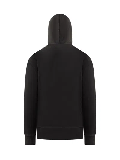 Jw Anderson Gnome Print Cotton Hoodie In Black