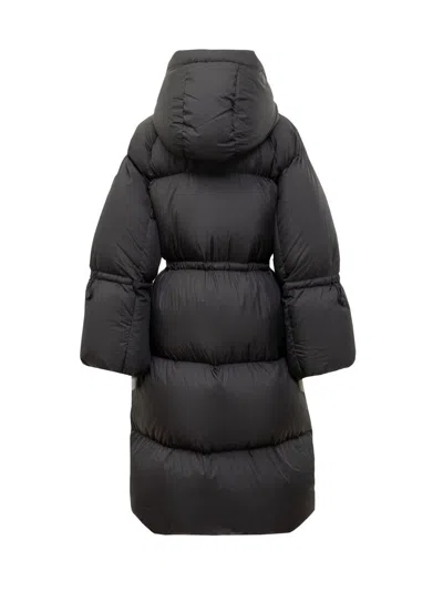 Mackage Oversized Down Jacket With Logo In Black