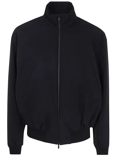 Fear Of God Oversized Cotton-blend Jersey Half-zip Sweatshirt In Black