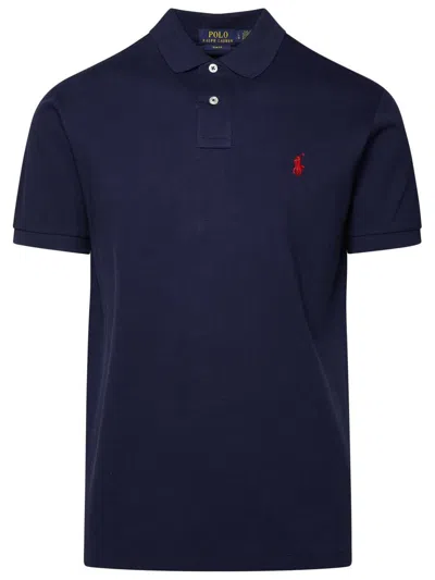Polo Ralph Lauren Cotton Mesh Classic Fit Polo Shirt In Blue