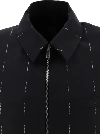 Givenchy Embroidered Wool Jacket In Black