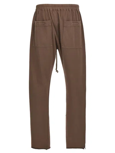 Rick Owens Drkshdw Berlin Drawstring Cotton Pants In Gray