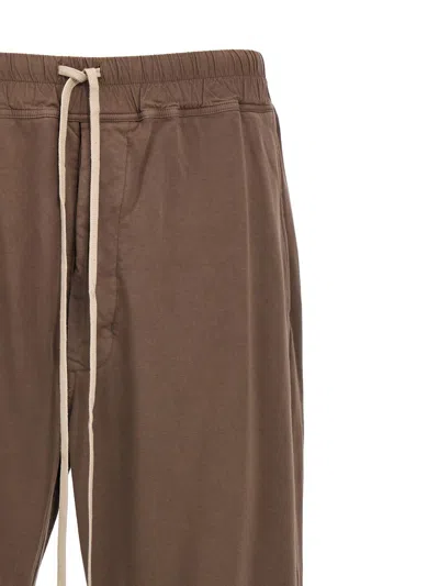 Rick Owens Drkshdw Berlin Drawstring Cotton Pants In Gray