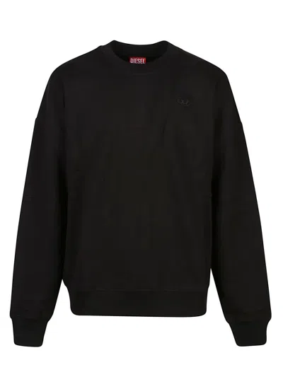 Diesel S-rob-megoval-d Sweatshirt In Black