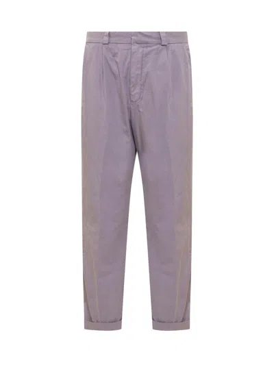 Amish Pleated Trousers In Purple