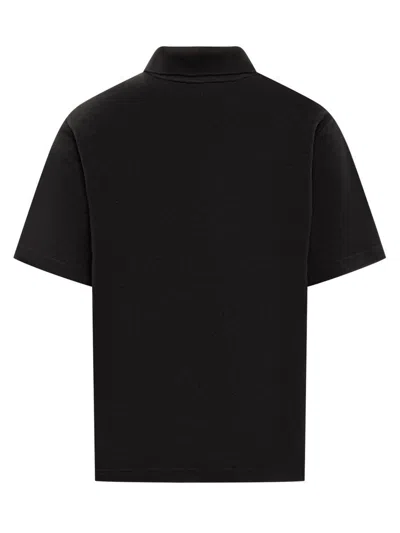 Burberry Regular Fit Shirt With Collar And Short Sleeves In Black