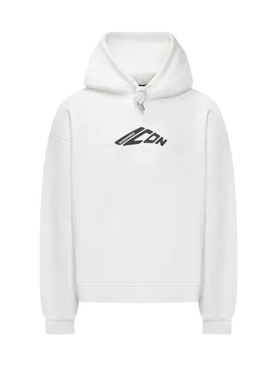 Dsquared2 Icon New Generation Hooded Sweatshirt In White