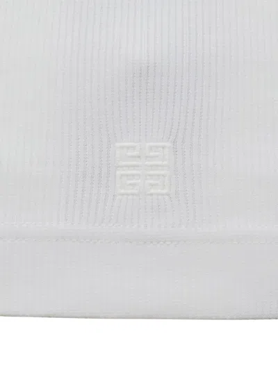 Givenchy White Cotton Blend T-shirts And Polos In White