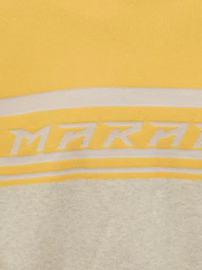 Isabel Marant Round-neck Long-sleeved Sweater In Yellow