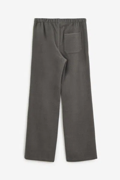 Rier Fleece Trousers In Grey