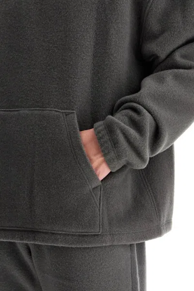 Rier Hooded Fleece Sweatshirt In Grey