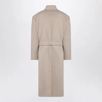 Fear Of God Beige Melange Double-breasted Coat Men In White
