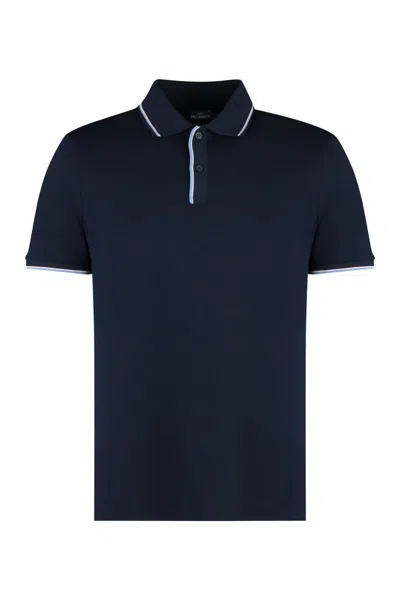 Paul & Shark Cotton Polo Shirt In Blue