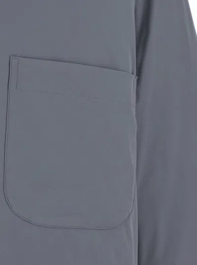 Autry Grey Jacket With Patch Pocket In Grey