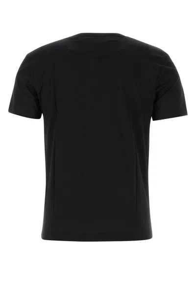 Dolce & Gabbana Cotton T-shirt With Metal Plaque Featuring Front Logo In N0000