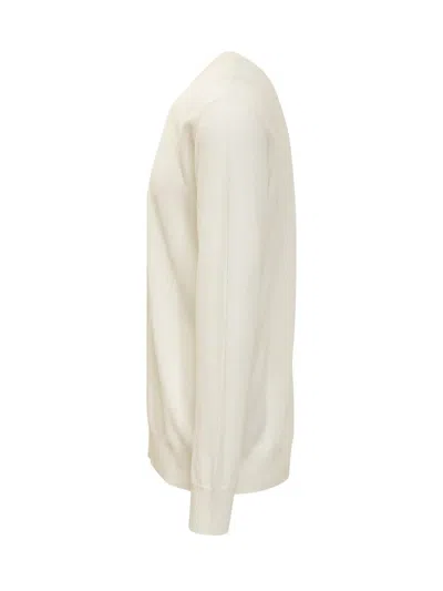 Jil Sander Sweater With Logo In Beige