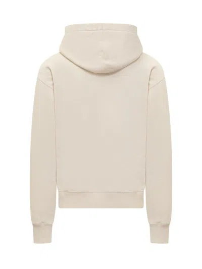Jil Sander Hoodie With Logo Print In White