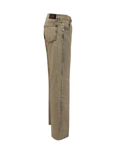 Ferragamo Salvatore   Distressed Pant In Green