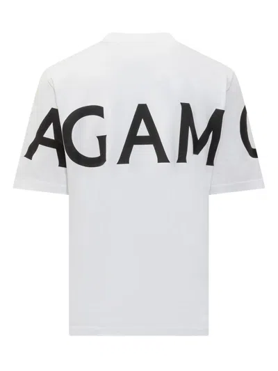 Ferragamo White Oversize Cotton T-shirt In White