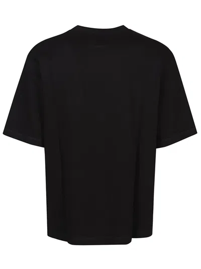 Dsquared2 Black T-shirt With Contrasting Icon Print In Black