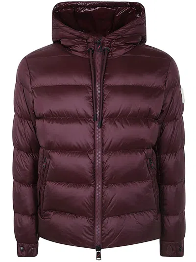 After Label Down Jacket With Hood In Red