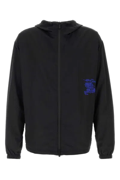 Burberry Lightweight Nylon Jacket By Ekd In Black