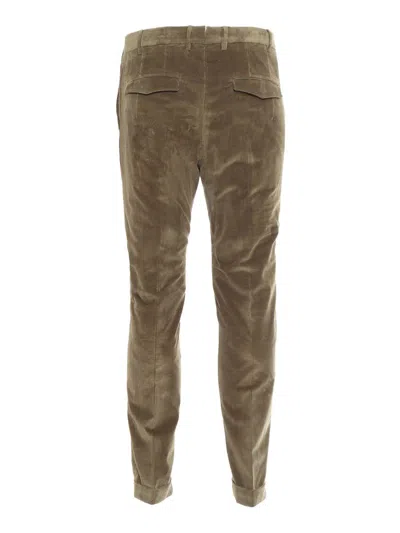 Pt01 Belt Loop Casual Pants In Green