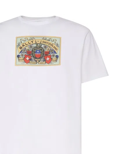 Bally Logo-printed Crewneck T-shirt In White