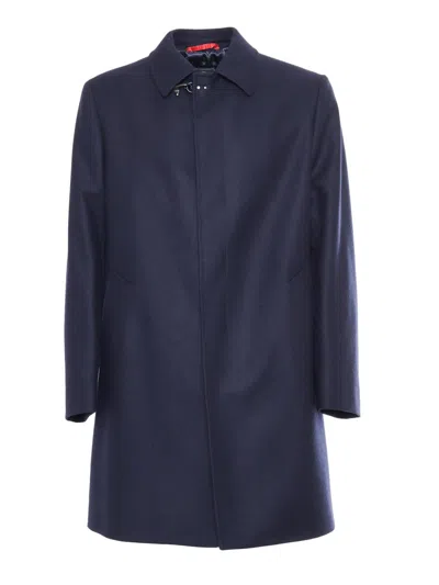 Fay Loden Coat With Hook In Blue