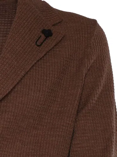 Lardini Man Knitted Jacket In Multicolor