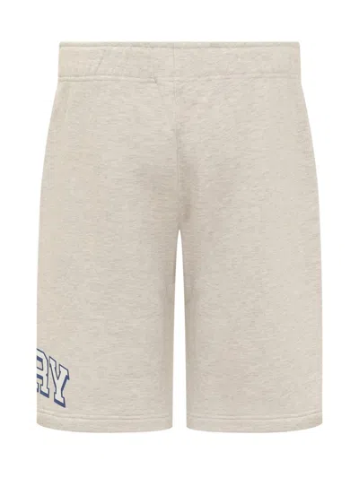 Autry Logo Printed Drawstring Shorts In Grey