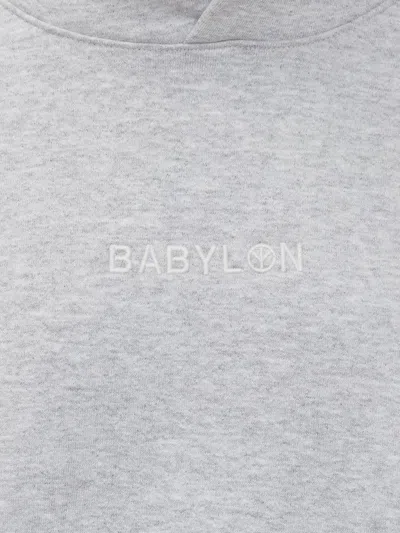 Babylon Sweatshirt With Logo In Grey