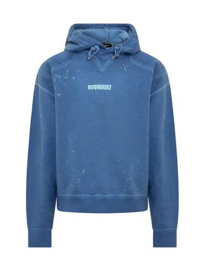 Dsquared2 Cipro Hoodie In Blue