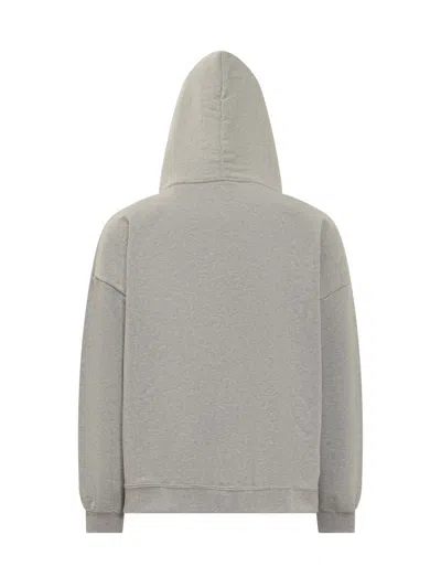 Gcds Gray Cotton Sweatshirt In Grey