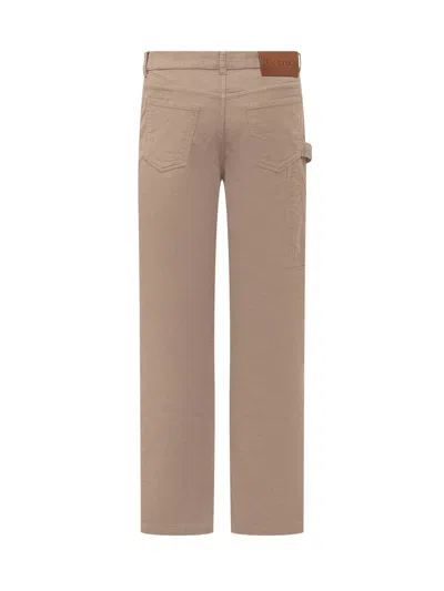 Jw Anderson Velvet Pants In Brown