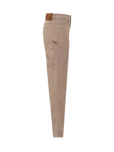 Jw Anderson Velvet Pants In Brown