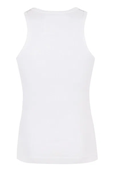 Givenchy White Cotton Blend T-shirts And Polos In White