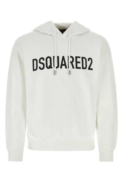 Dsquared2 Dsquared White Cotton Sweatshirt In White