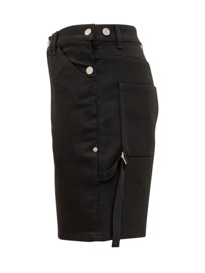 Courrèges Courreges 'sailor Back' Bermuda Shorts In Black