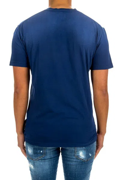 Dsquared2 Crew Neck Short Sleeves T-shirt In Blue
