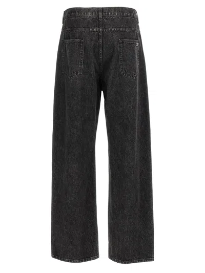 Dolce & Gabbana Wide Leg Jeans With Front And Back Pockets In Multicolor