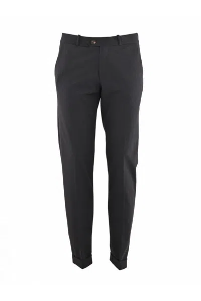 Rrd Black Wool Blend Trousers In Black
