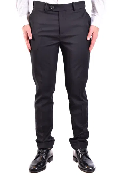 Rrd Black Wool Blend Trousers In Black